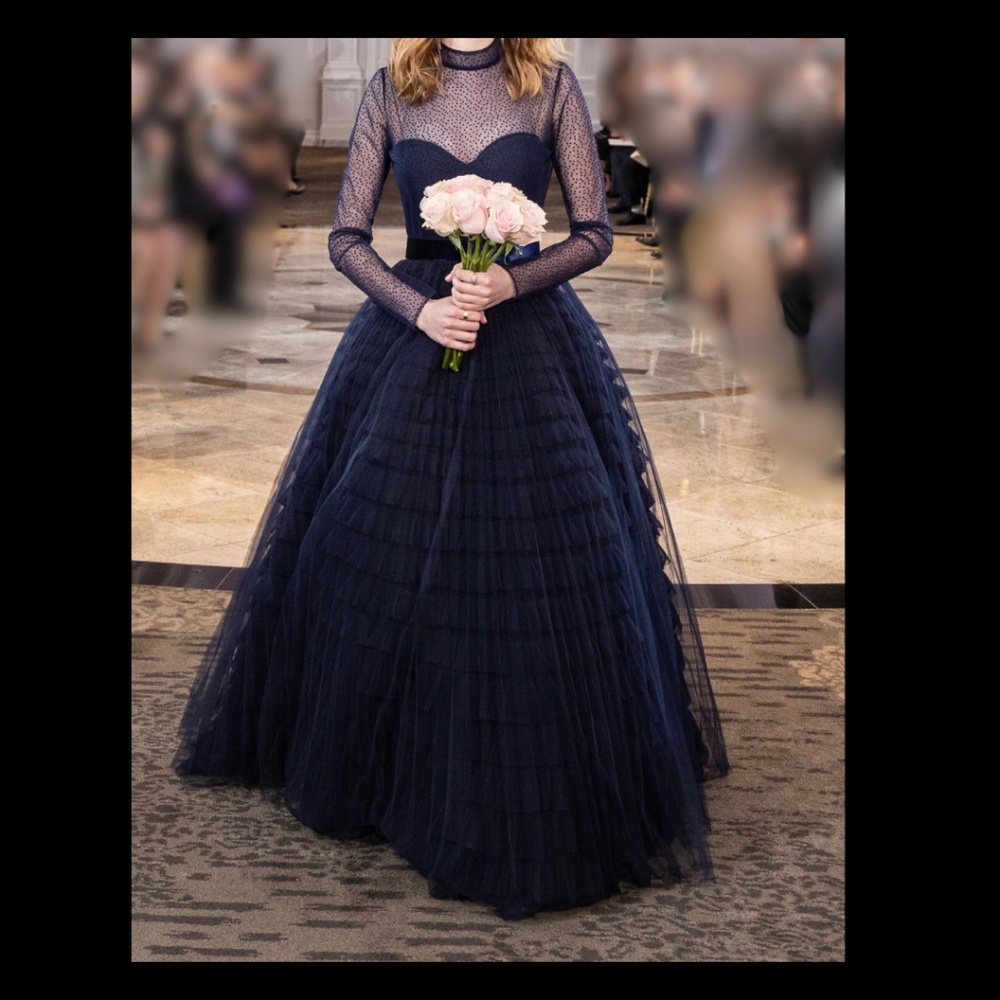 Custom Dennis Basso Maid of Honor Dress